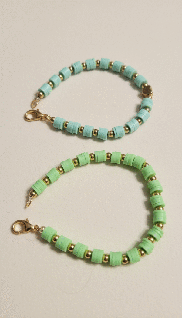 Pastel Beaded Bracelets (Set of 2) - Image 5