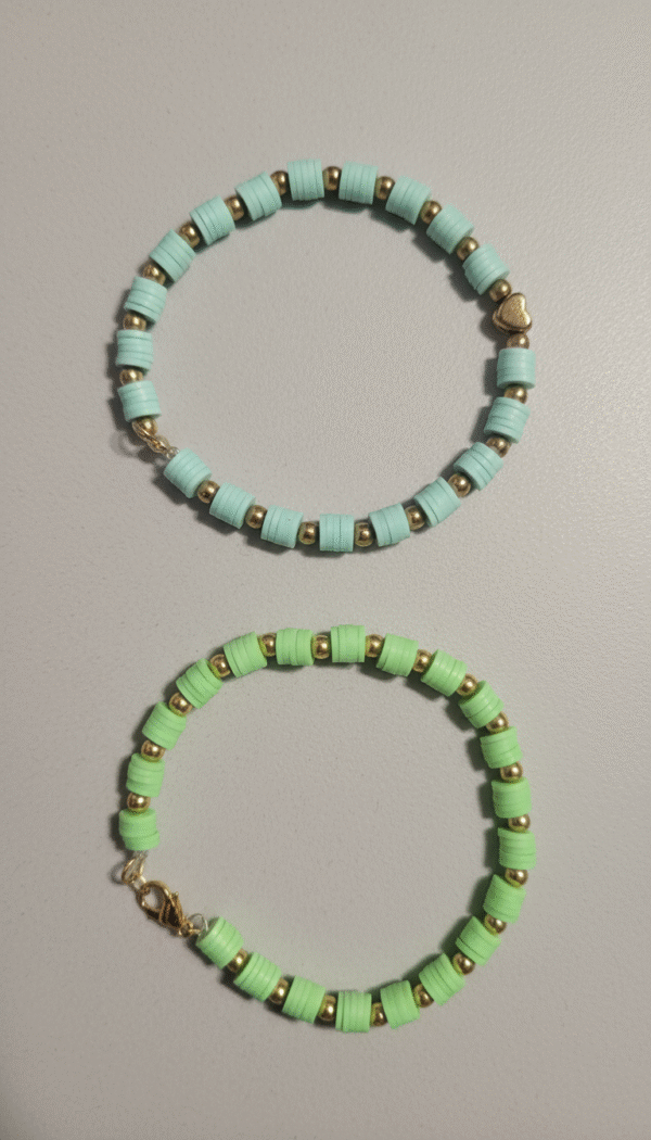 Pastel Beaded Bracelets (Set of 2) - Image 4