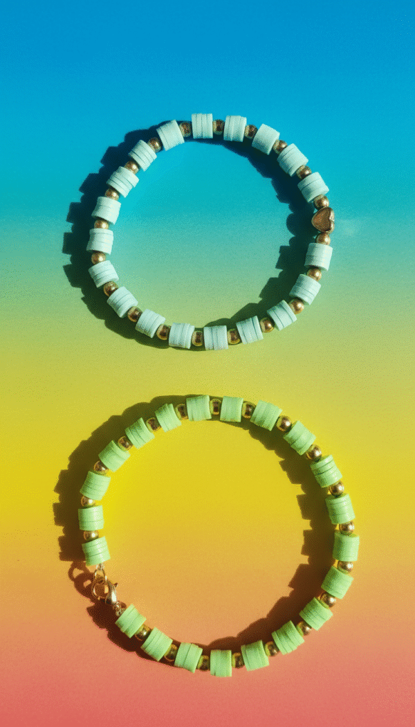 Pastel Beaded Bracelets (Set of 2)