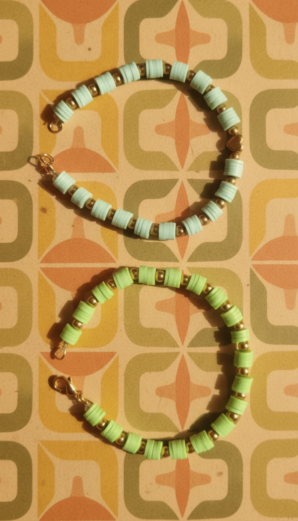 Pastel Beaded Bracelets (Set of 2) - Image 3