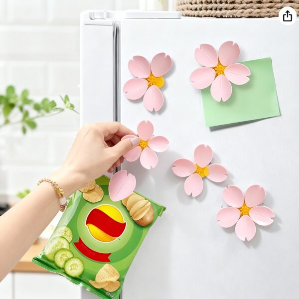 Pink Sakura Flower Fridge Magnets (Set of 2) - Image 5