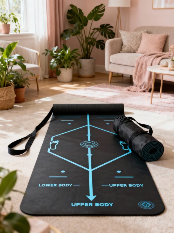 Yoga mat Exercise Equipment Mat – 8mm Non-Slip Extra Long Ab Roller - Image 4