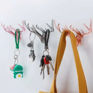 Deer Antler Wall Hook – Stylish Wall Organizer for Keys, Scarves, and Accessories