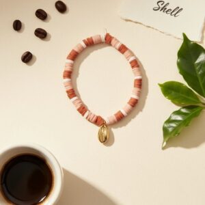 Coffee Shell Bracelet Collection